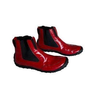 Nike Red and Black Ankle Booties